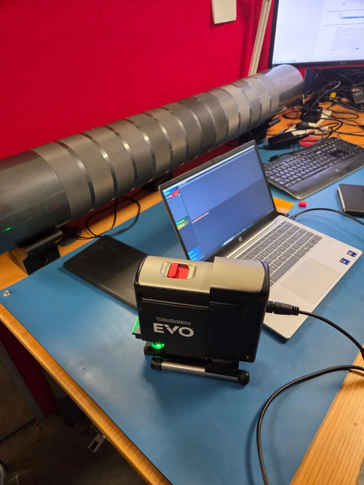 Actual Troika AniCAM EVO inspection unit on training bench